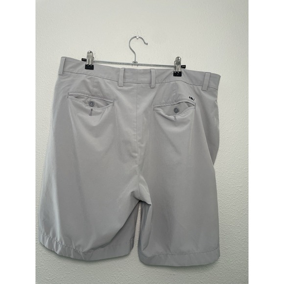 Vineyard Vines‎ Performance Shorts Mens 36 Light Gray  8" Inseam Golf Stretch - Picture 2 of 8